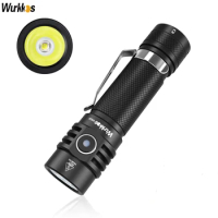 Wurkkos WK03 LED Flashlight 18650 Torch 1800LM ATR Luminus SST40 Rechargeable USB C Light IP68 Waterproof for Hiking Camping
