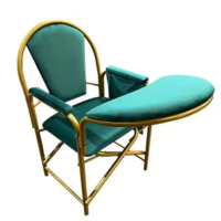 Kursi Sholat bisa di lipat /Kursi Velvet Hijau Gold /Kursi Sholat Lansia Lipat