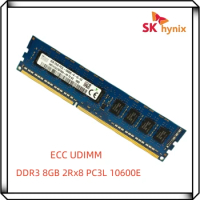 Hynix DDR3 8GB 10600E PC3L 1333MHz 2Rx8 Pure ECC UDIMM workstation 8G RAM Unbuffered Server memory