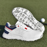 2024 Men's Professional Golf Shoes Without Nails and Anti Slip Golf Training Shoes Comfortable Grass Golf Coaching Shoes for Men