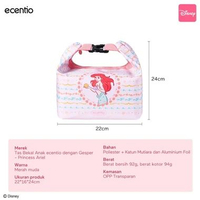 ECENTIO Back To School Disney Princess Series Bottle | Lunch Box | Snack box | Tas Bekal BPA Free Ta