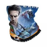 Top Gun Air Force Fighter Jets Maverick Tom Cruise Movie Bandana Neck Gaiter Windproof Face Scarf Cover Headwear Tube Balaclava