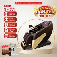 Ghế Massage Toàn Thân Okinawa S-351 Công Nghệ 4D, Thiết Kế Hiện Đại, Điều Khiển Giọng Nói, 20 Chương