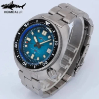 Heimdallr Turtle Diver Watch Mens Titanium Case Sapphire 200M Waterproof Japan NH35 Automatic Movement Mechanical Wristwatches