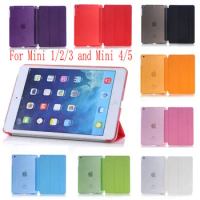 Slim Simple Case for ipad mini 1 2 3 4 5 mini2 mini 3 mini 4 mini 5 mini 6 Smart tablet cover for ipad mini1/2/3/4/5/6