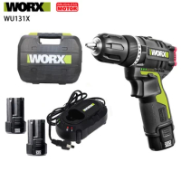 WORX Impact Drill WU131X Dual battery 12V 40Nm Impact 27000bpm 1800rpm Brushless Motor Rechargerable Lithium Battery Univeral
