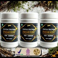 Ash-Shihihah 3BOTOL BPOM Madu Pasak Bumi Hitam Isi 150 Black Honey Kapsul Ekstrak Asli 100% Halal & 