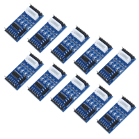 ULN2003 โมดูลไดรเวอร์, แพ็ค 10, ไดรเวอร์มอเตอร์สเต็ปเปอร์, แผง PCB, เข้ากันได้กับ 28BYJ-48