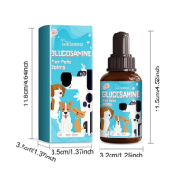 Pet Joint Glucosamine Drops for Dog 1.7oz Joint Relief NaturalFormula for Cat Dog Joint Care Support Solution