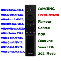 Samsung BN59-01363L remote control for Samsung Smart TV model 2021 compatible with Neo qledcrystal UHD the frame and crystal UHD series qn43ls03aafxza, qn43q60aafxza