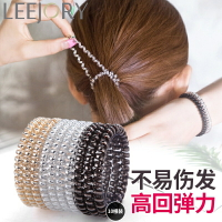 頭繩塑料螺旋電話線發圈女韓國扎頭發無痕小號細發飾橡皮筋皮筋圈