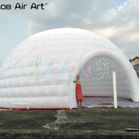 Giant 8 m Bar House Inflatable White Igloo Marquee Inflatable Dome Tent Igloo Disco DJ Booth Party Pavilion Tent