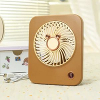 內地直送 - 學生USB桌面小型臺式電風扇 可替換動物耳朵多檔調速鋰電池小風扇