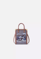 FION Donald Duck Jacquard with Leather Crossbody &amp; Shoulder Bag