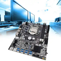 Computer Motherboard - B75 X79 B85 B250 Mining Motherboard - 8 PCI-E Graphics Slot CPU Set 1155 Interface 8p