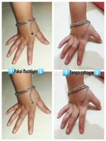 Mirachel Stuffs Gelang Aksesoris Fashion Korea Titanium Silver Anti Karat Sisik Naga0001GT