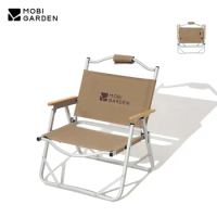 MOBI GARDEN Camping Folding Chair Aluminum Alloy Lightweight Kermit Chair Foldable Portable