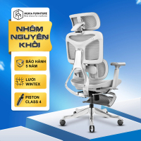 Ghế công thái học Nghia Furniture Yami, Khung nhôm nguyên khối, Piston Class 4, Lưới wintex Hàn Quốc