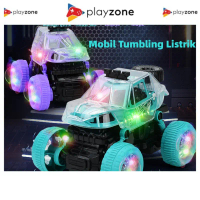 Anak-anak Mobil Akrobat Musik Berlampu Listrik 360 ° Berputar Sisi Berdiri Melayang Model Mobil Main