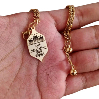 Gelang arabian/Gelang arab nama custom lapis emas titanium anti karat/Gelang /Gelang nama lapis emas