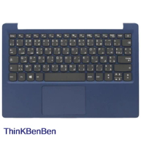 French Arabic Blue Keyboard Upper Case Palmrest Shell Cover For Lenovo Ideapad 130S S130 11 11IGM 120S 11IAP Winbook 5CB0R61058