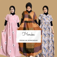 Daster Haruka Model Kimono Delofi | Daster Rayon Viscose | Daster Bumil Busui Kekinian Murah Grosir