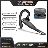 Wireless Bluetooth Headset Touch Control Compatible with iOS and Android Single Hands-Free for Driving Ear Bluetooth Earphones