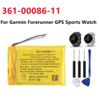Replacement Battery 361-00086-11 361-00086-12 For Garmin Forerunner GPS Sports Watch Battery 180mAh + Free Tools