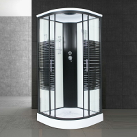 整體淋浴房浴室一體式洗浴沐浴房家用扇形鋼化玻璃簡易隔斷洗澡房