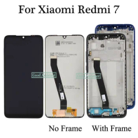 6.3 inch Black/Blue/Red For Xiaomi Redmi 7 LCD Display Touch Screen Digitizer Assembly With Frame For Redmi 7 Global