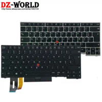 FR French Backlit Keyboard for Lenovo Thinkpad E480 E490 T480S L480 T490 T495 L380 L390 Yoga L490 P43s E485 E495 Laptop 01YP531