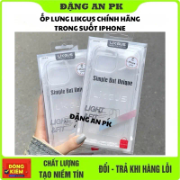 Ốp lưng Likgus chính hãng  trong suốt iPhone - Viền dẻo lưng cứng chống ố - chống va đập