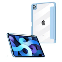 【Mass】iPad Pro 12.9 吋 2021 / 2020 磁吸透明背蓋系列保護套 帶筆槽(iPad Pro / iPad Pro 保護套)