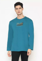 Police Denim POLICE T-Shirt Cotton Combed Lengan Panjang Pria 207280083