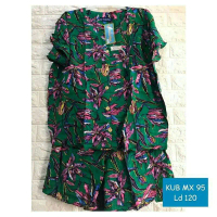 STELAN MAXI 95 KUB ORIGINAL STELAN CELANA KULOT FULL KANCING SET WANITA BATIK KENCANA UNGU LABEL BIR