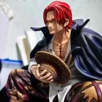 17cm One Piece Gk Shanks Figure Chronicle Master Stars Plece Bt Sitting Posture Action Pvc Anime Collection Model Toys Xmas Gift