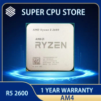 AMD Ryzen 5 2600 R5 2600 3.4 GHz Six-Core Twelve-Thread 65W CPU Processor YD2600BBM6IAF Socket AM4 4.9 515 Re