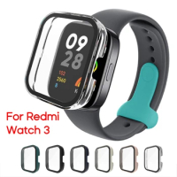 Screen Protector Cover for Redmi Watch 3 Smartwatch Protective Case Shock Frame Full Edge Coverage Clear Bumper Shell