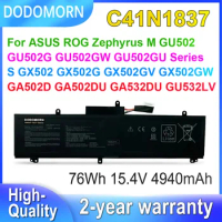 DODOMORN C41N1837 Laptop Battery For ASUS ROG Zephyrus M GU502 GU502G GU502GW S GX502 GX502GV G15 GA502D GA532DU GU532LV 76Wh