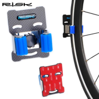 Risk MTB Road Bicycle Wall Parking Clamp Rack Bike Holder Mountain Bike Storage Rack Cycling Tire Support Stand Mount