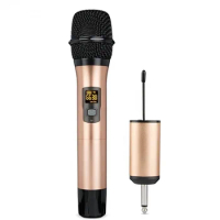 Micfuns UHF wireless microphone professional Dynamic Karaoke uhf Wireless microphone for singing stage