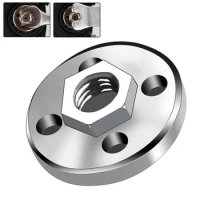 Power Tools Pressure Plate Home Sand Smooth Silver Angle Grinder Fitting Tool Hexagon Nut Pressure Plate Cover