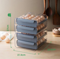 物鳴雞蛋盒抽屜式冰箱保鮮收納盒廚房加厚防摔大容量放雞蛋格神器