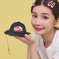 【OUTDOOR】Crayon Shinchan蠟筆小新帽子造型零錢包-黑色 ODCS23R08BK