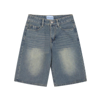 Calem club - Quần Short Jean Lửng ống rộng form unisex nam nữ Menswear quần đùi jean nữ