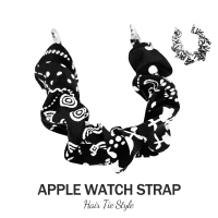 【超取免運】蘋果髮圈錶帶 Apple Watch Series1/2/3/4/5/6/7/8/SE 38/40/42/44/41/45mm 手錶替換錶帶 大腸圈彈力拉伸 造型款錶帶 碎花系列