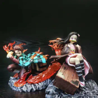 17CM Demon Slayer Kamado Nezuko Sitting Model PVC Figure Toys Gift Collection Decoration Desktop