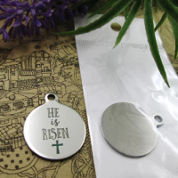 20pcs--"he is risen version 2"stainless steel charms more style for choosing DIY Charms pendants for necklace