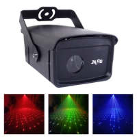 Outdoor Waterproof 2W RGB Starlit Sky Projector Laser Atmosphere Lights DMX Beam Disco Bars DJ Party Galaxy Show Stage Lighting