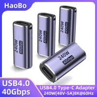 [COD] Penyesuai USB C Female to Female dengan PD 240W 40Gbps 8K 60hz Video serasi untuk Thunderbolt 